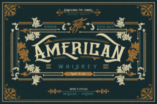 American Whiskey Font: A Vintage Serif for Trusted Branding