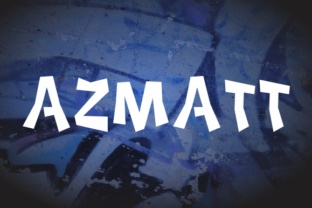 Azmatt: A Blocky, Retro Display Typeface for Editorial Impact