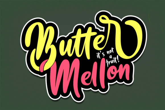 Butter Mellon: A Playful Handwritten Font That Elevates Your Brand