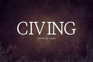 Civing: A Bold, Retro Serif Font That Actually Works