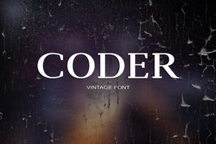 Coder: A Bold Retro Serif Font for Handmade Labels & Printables