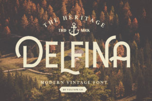 Delfina: A Retro Sans Serif Font for Handmade Brands