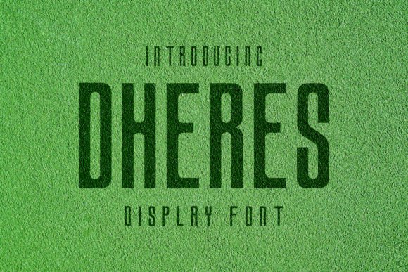 Dheres Sans: A Bold, Retro Sans Serif for Real Branding Work