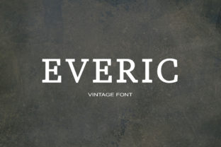 Everic: A Bold Serif Font That Commands Attention in Campaigns