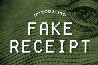 Fake Receipt Font: A Retro Display Typeface for Digital Branding