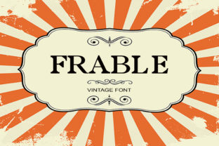 Frable: A Retro Serif Typeface for Editorial Charm