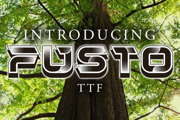 Fusto: A 3D Retro Display Font That Pops on the Web