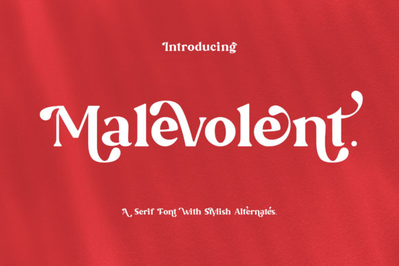 Malevolent: A Bold Serif Font for Digital Brand Identity