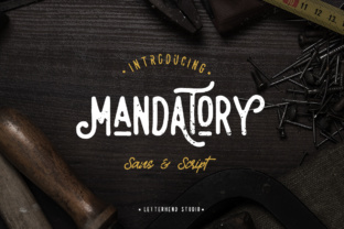 Mandatory Duo: A Retro Sans Serif Font That Elevates Your Brand