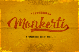 Monkerti: A Playfully Nostalgic Handwritten Font for Makers