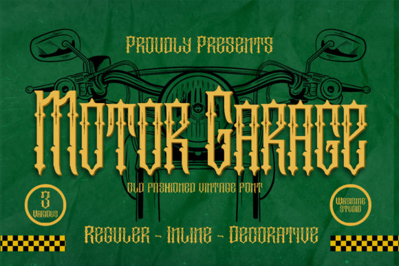 Motor Garage: A Blackletter Font That Gives Your Brand Real Personality