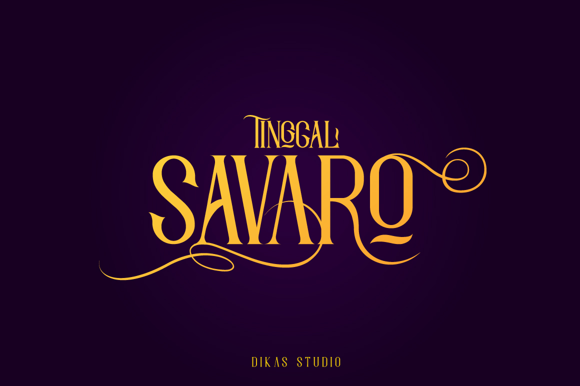 Savaro: A Blackletter Font That Brings Retro Elegance to Real Branding